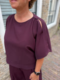 BLOUSE AMELIE & AMELIE AUBERGINE