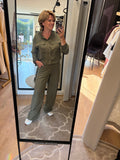 BROEK PERNILLA CS THE LABEL DARK OLIVE