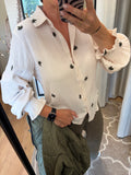 BLOUSE LANCY CS THE LABEL DARK OLIVE