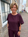 BLOUSE AMELIE & AMELIE AUBERGINE