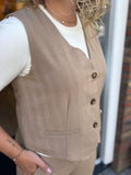 GILET C&S CAMEL