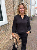 BLOUSE LYNN CS THE LABEL ZWART