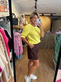 SWEATER DRIEKWART MOUW AZZURRO
