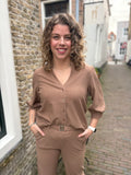 BLOUSE C&S LATTE DRIEKWART MOUW