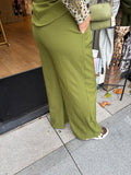 BROEK/PANTALON BRUIN OF OLIJF GROEN