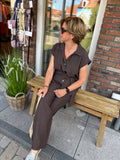 BLOUSE ZAND EN BRUIN TINT