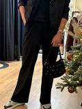 BROEK ZWART EN GOUD LUREX