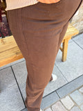 JEANS QUEEN HEARTS BRUIN MET GLITTER