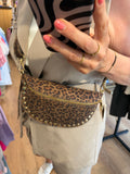 TASSEN LEOPARD CROSS BODDY/LEER