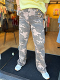 BROEK ARMY MET GOUDEN KNOOP DETAIL