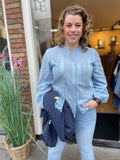 BLOUSE LICHT BLAUW KATOEN C&S