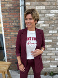 SHIRT ONE SIZE BORDEAUX PRINT
