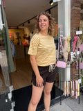 SHORT AZZURRO ONE SIZE BRUIN EN BUTTER YELLOW