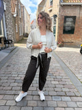 BROEK BARREL IN BRUIN/ARMY GREEN