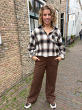 BLOUSE RUIT MET GLITTER STEENTJE