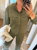 BOMBER/BLOUSE JINORA DARK OLIVE