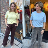 TRUI KORTE MOUW MET HART GEEL EN BLAUW