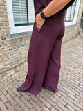 BROEK/PANTALON AMELIE & AMELIE AUBERGINE