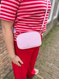 TASSEN ROZE OF GEEL ECHT LEER