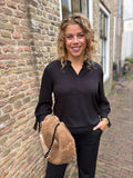 BLOUSE LYNN CS THE LABEL ZWART