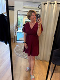JURKEN BORDEAUX EN DONKER BLAUW