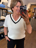 TRUI KORTE MOUW C&S WOOL WHITE