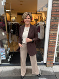 BROEK ZWART EN GOUD LUREX