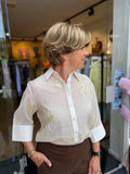 BLOUSE GROEN OF ZACHT GEEL