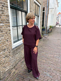 BROEK/PANTALON AMELIE & AMELIE AUBERGINE