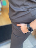 BROEK COMFY ZWART EN ZAND