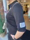 SHIRT COMFY ZWART EN ZAND