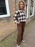 BLOUSE RUIT MET GLITTER STEENTJE