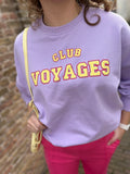 TRUI/SWEATER ONE SIZE LILA EN ORANJE