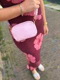 JURKEN BORDO BRUIN MET PRINT