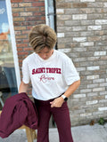 SHIRT ONE SIZE BORDEAUX PRINT