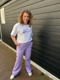 BROEK AZZURRO LIME EN LILA