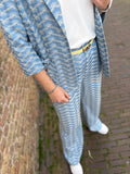 BROEK/PANTALON CS THE LABEL BLAUW PRINT
