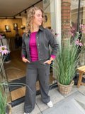 BROEK CARGO DONKER GRIJS C&S