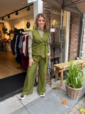 SHIRT LEOPARD OLIJF GROEN OF BRUIN