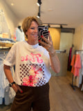 SHIRT WIT PRINT AZZURRO