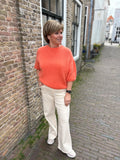 BROEK GOODIES JEANS ZAND/WIT