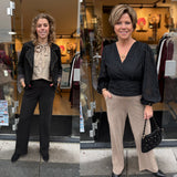 BROEK ZWART EN GOUD LUREX