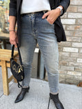JEANS MOM FIT DIRTY WASH