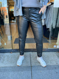 BROEK PU C&S ZWART