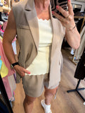 GILET TAUPE EN ZAND TINT