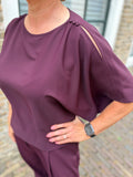 BLOUSE AMELIE & AMELIE AUBERGINE