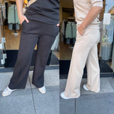 BROEK COMFY ZWART EN ZAND