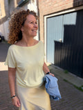 SHIRT ONE SIZE AMELIE & AMELIE BUTTER YELLOW/BLAUW