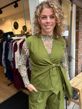 SHIRT LEOPARD OLIJF GROEN OF BRUIN