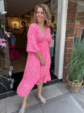 JURKEN LEOPARD ROZE/ORANJE